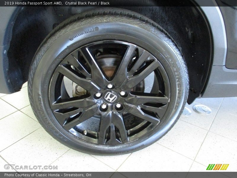 Crystal Black Pearl / Black 2019 Honda Passport Sport AWD