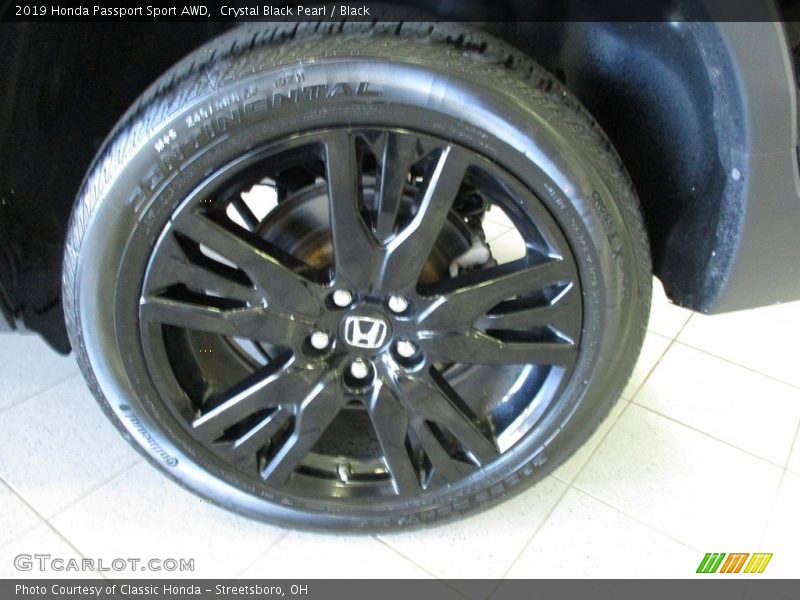 Crystal Black Pearl / Black 2019 Honda Passport Sport AWD