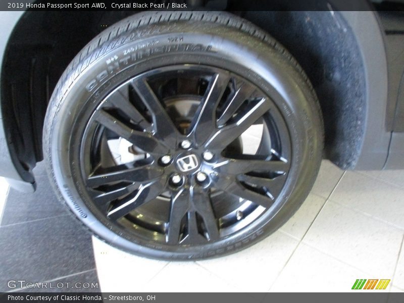 Crystal Black Pearl / Black 2019 Honda Passport Sport AWD
