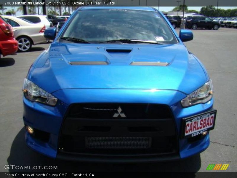 Octane Blue Pearl / Black 2008 Mitsubishi Lancer Evolution GSR