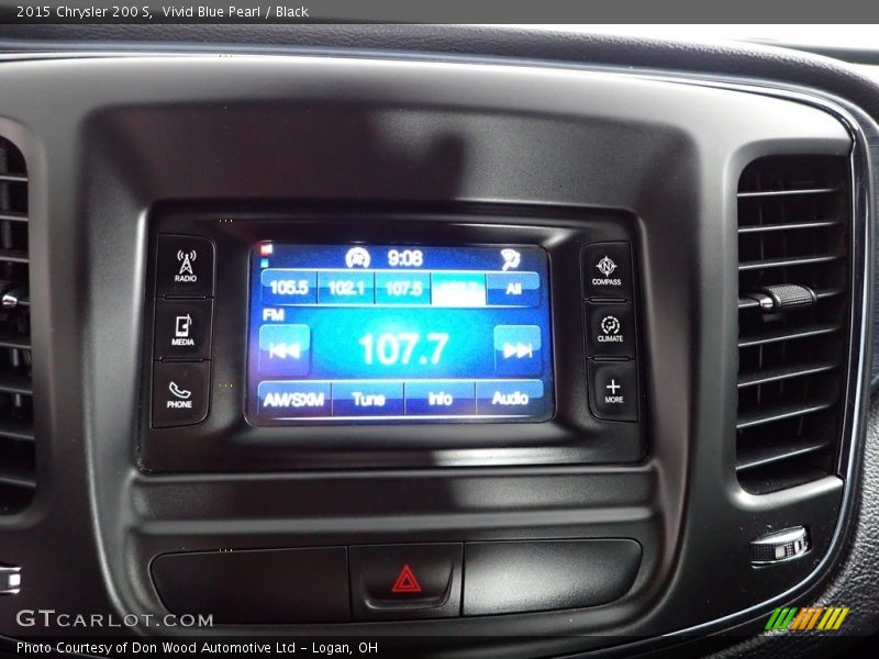 Vivid Blue Pearl / Black 2015 Chrysler 200 S