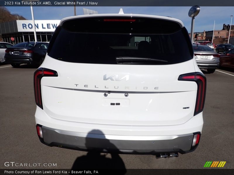 Glacial White Pearl / Navy 2023 Kia Telluride SX AWD