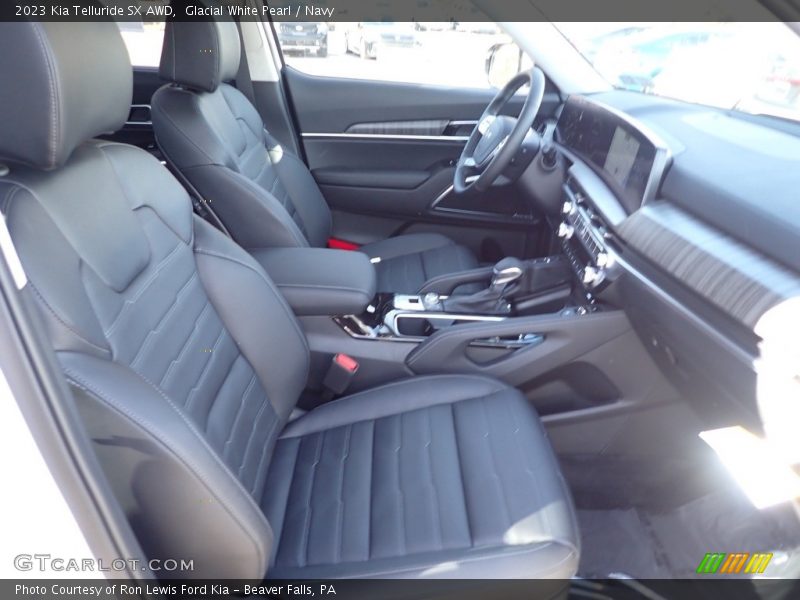 Glacial White Pearl / Navy 2023 Kia Telluride SX AWD