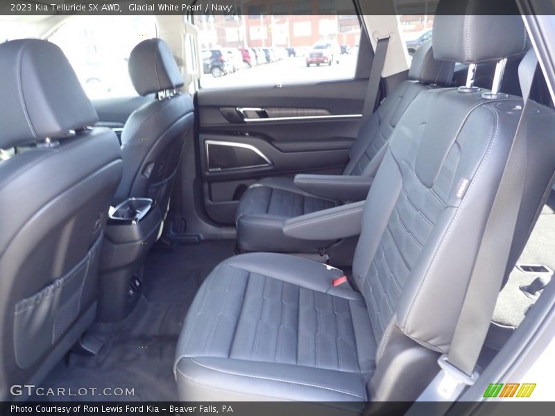 Glacial White Pearl / Navy 2023 Kia Telluride SX AWD