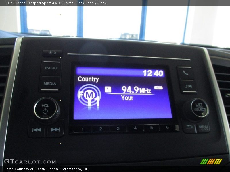 Crystal Black Pearl / Black 2019 Honda Passport Sport AWD