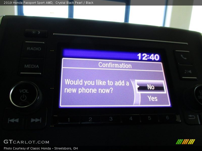 Crystal Black Pearl / Black 2019 Honda Passport Sport AWD