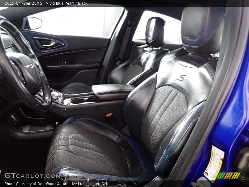 Vivid Blue Pearl / Black 2015 Chrysler 200 S