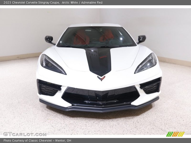 Arctic White / Adrenaline Red 2023 Chevrolet Corvette Stingray Coupe