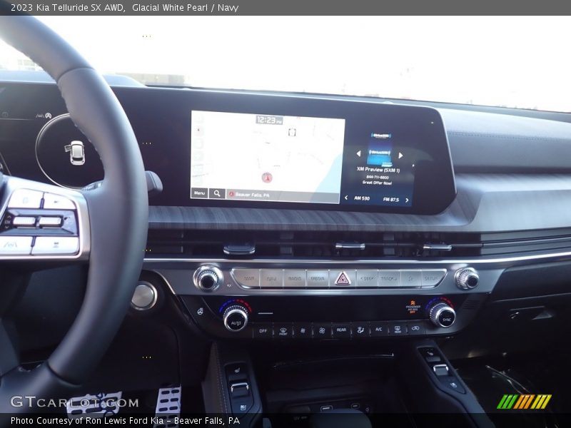 Glacial White Pearl / Navy 2023 Kia Telluride SX AWD
