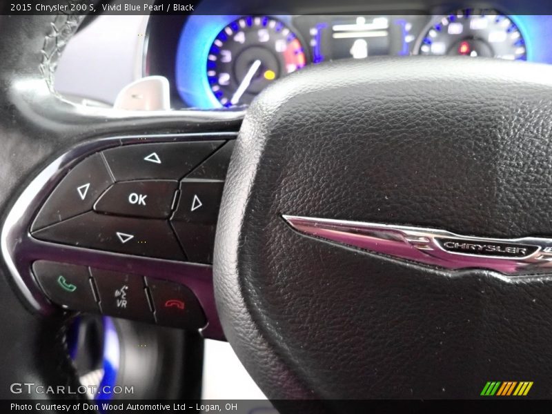Vivid Blue Pearl / Black 2015 Chrysler 200 S
