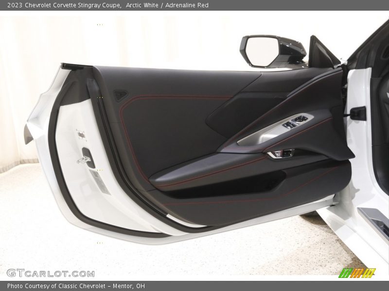 Arctic White / Adrenaline Red 2023 Chevrolet Corvette Stingray Coupe