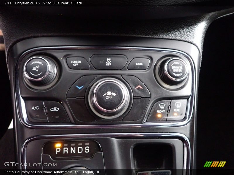 Vivid Blue Pearl / Black 2015 Chrysler 200 S