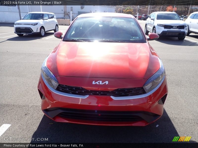 Fire Orange / Black 2023 Kia Forte LXS