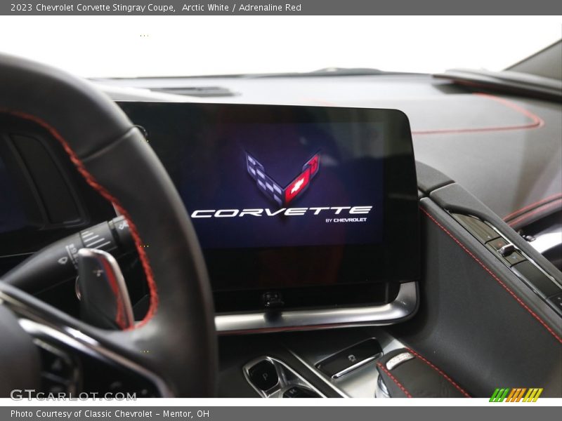 Arctic White / Adrenaline Red 2023 Chevrolet Corvette Stingray Coupe