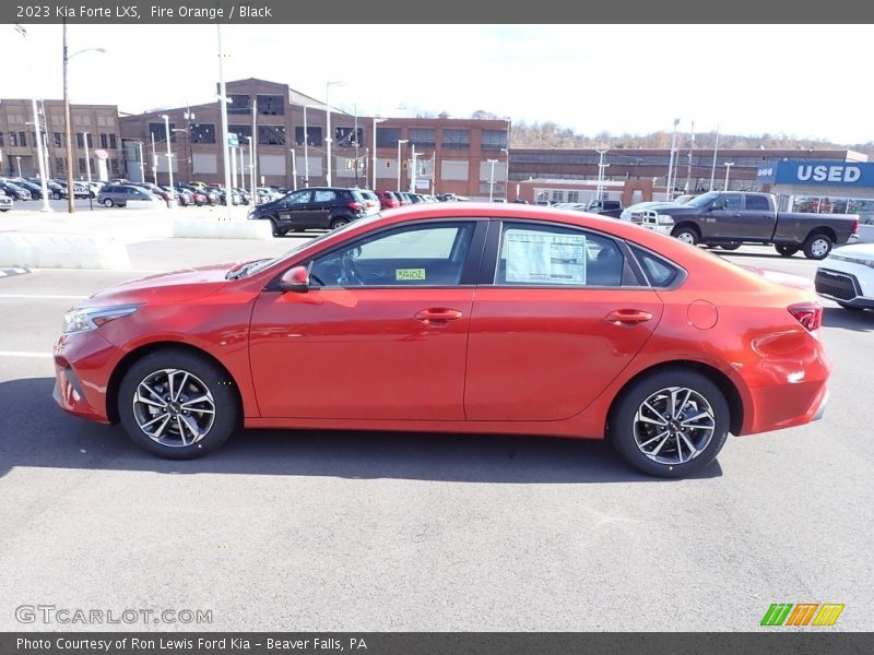 Fire Orange / Black 2023 Kia Forte LXS