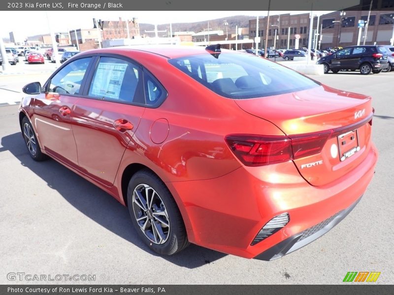 Fire Orange / Black 2023 Kia Forte LXS