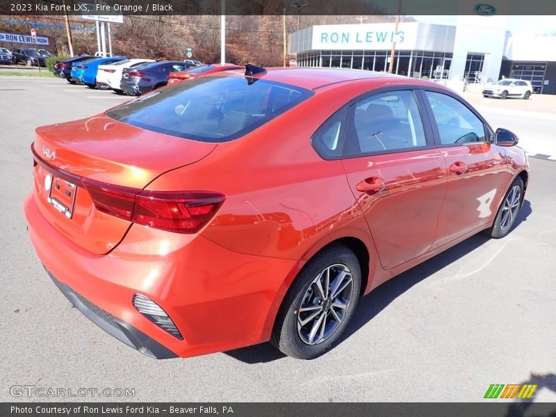 Fire Orange / Black 2023 Kia Forte LXS