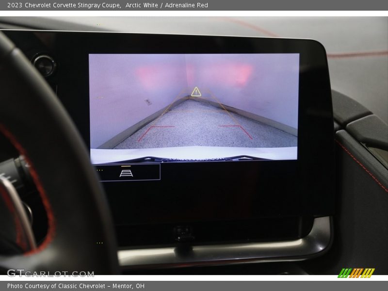 Arctic White / Adrenaline Red 2023 Chevrolet Corvette Stingray Coupe