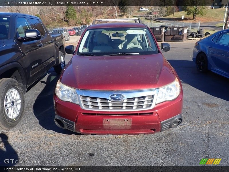 Camellia Red Pearl / Platinum 2012 Subaru Forester 2.5 X