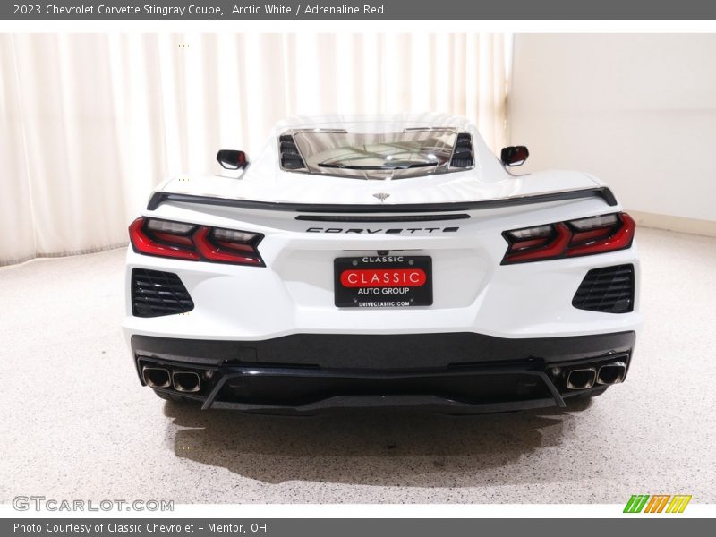 Arctic White / Adrenaline Red 2023 Chevrolet Corvette Stingray Coupe