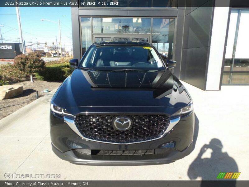 Jet Black Mica / Black 2023 Mazda CX-5 S Premium Plus AWD
