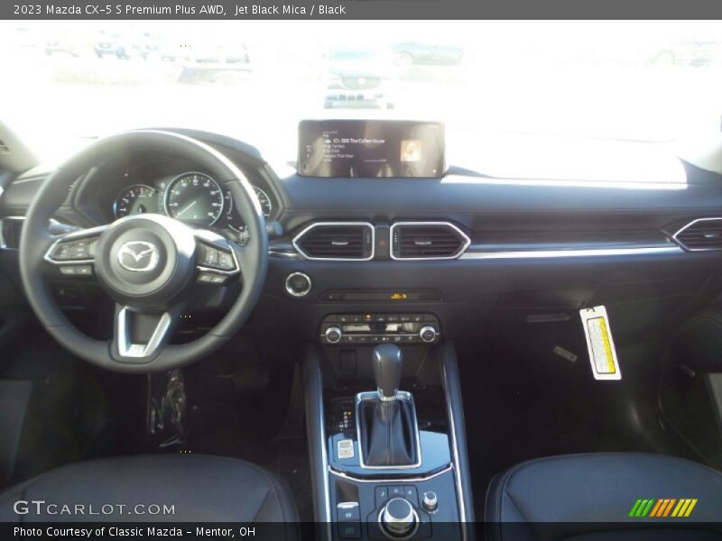 Jet Black Mica / Black 2023 Mazda CX-5 S Premium Plus AWD