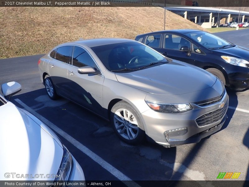 Pepperdust Metallic / Jet Black 2017 Chevrolet Malibu LT