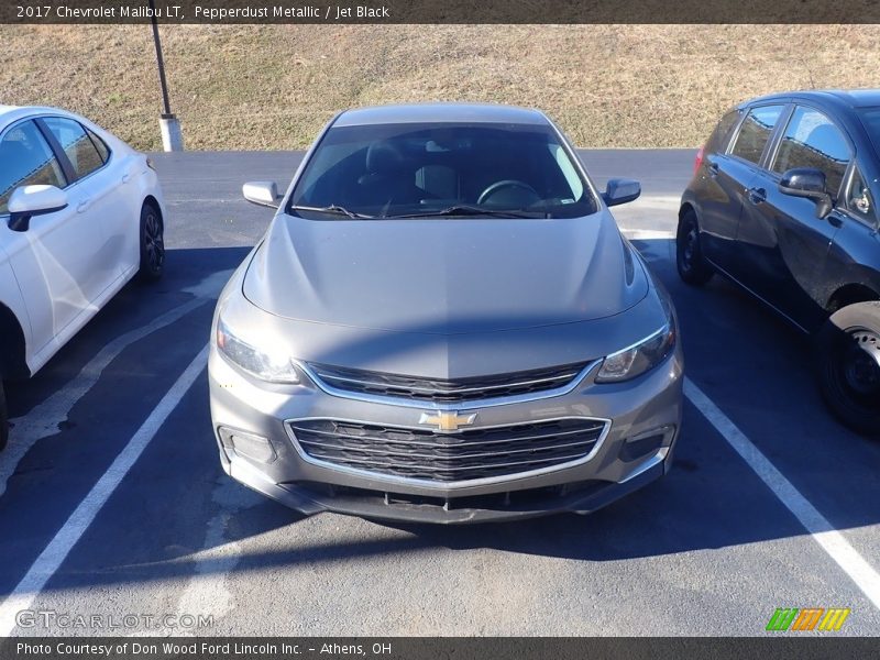 Pepperdust Metallic / Jet Black 2017 Chevrolet Malibu LT