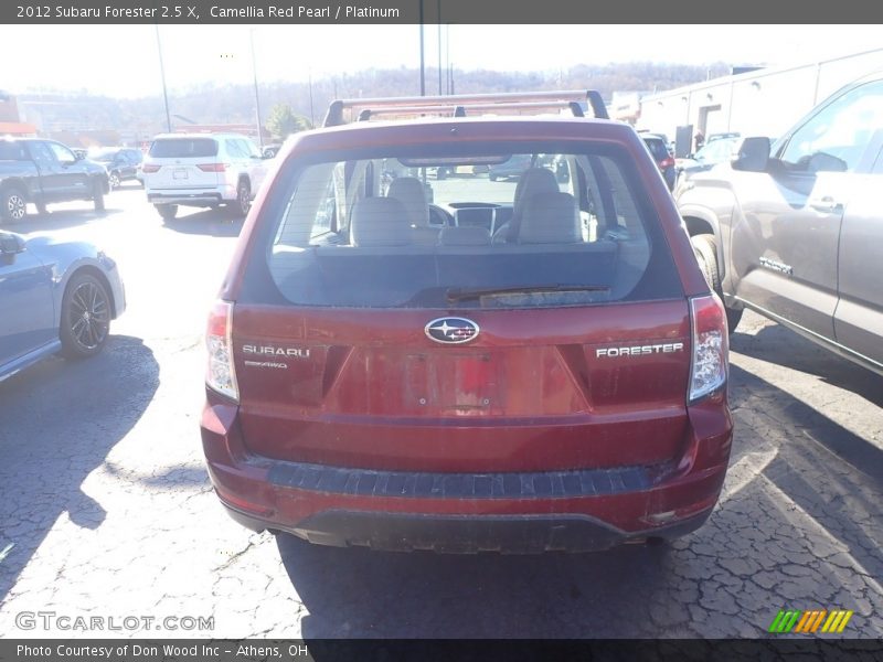 Camellia Red Pearl / Platinum 2012 Subaru Forester 2.5 X