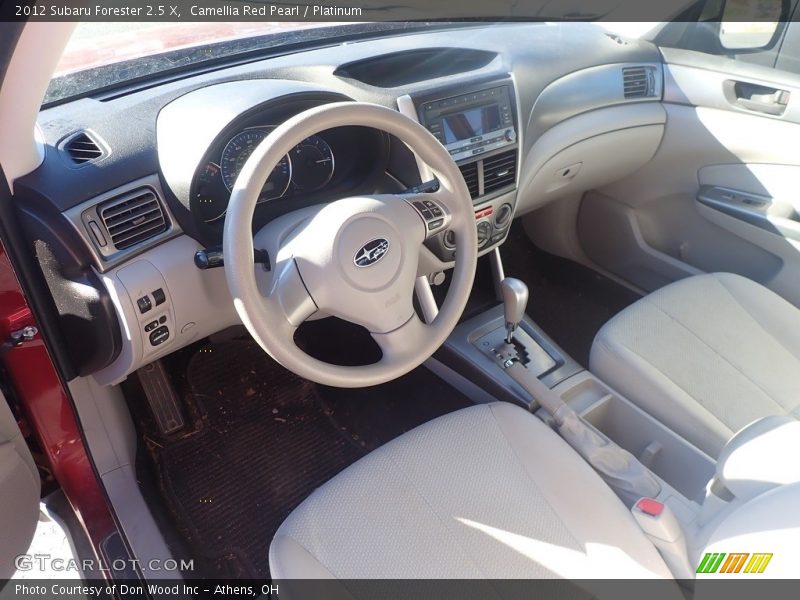Camellia Red Pearl / Platinum 2012 Subaru Forester 2.5 X