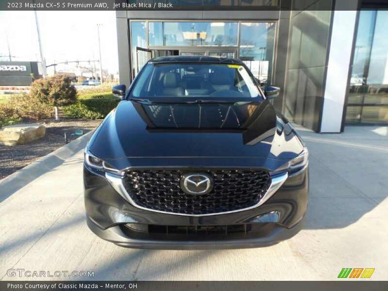 Jet Black Mica / Black 2023 Mazda CX-5 S Premium AWD