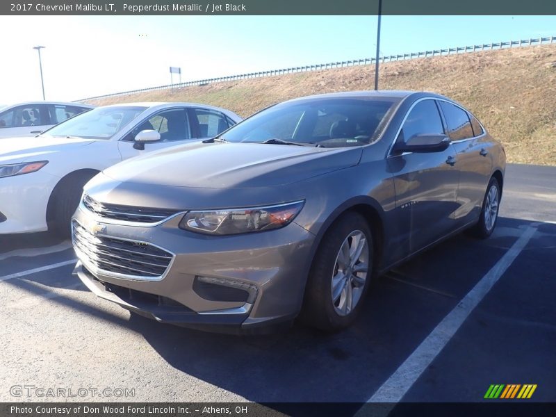Pepperdust Metallic / Jet Black 2017 Chevrolet Malibu LT