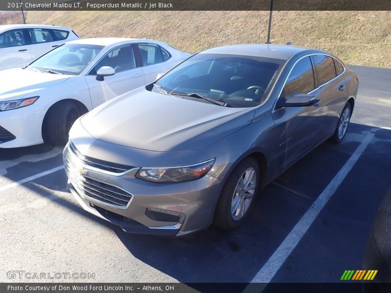 Pepperdust Metallic / Jet Black 2017 Chevrolet Malibu LT