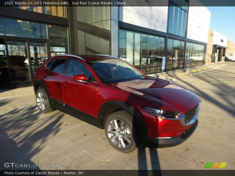 Soul Red Crystal Metallic / Black 2022 Mazda CX-30 S Preferred AWD
