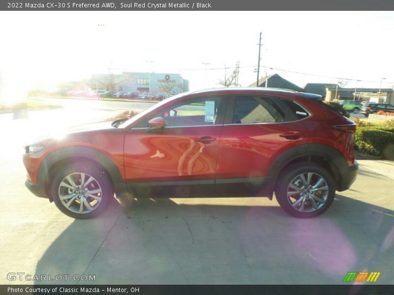 Soul Red Crystal Metallic / Black 2022 Mazda CX-30 S Preferred AWD