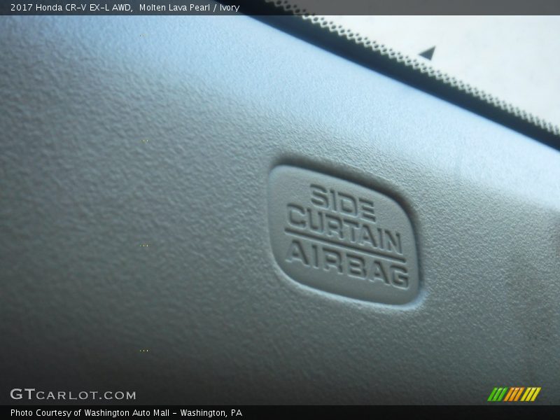 Molten Lava Pearl / Ivory 2017 Honda CR-V EX-L AWD