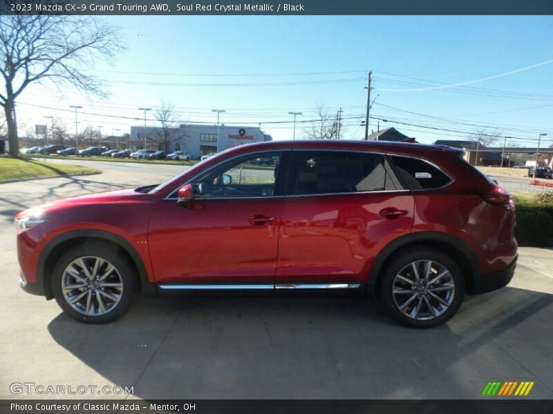 Soul Red Crystal Metallic / Black 2023 Mazda CX-9 Grand Touring AWD