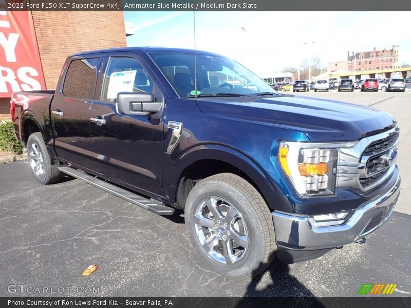 Antimatter Blue Metallic / Medium Dark Slate 2022 Ford F150 XLT SuperCrew 4x4