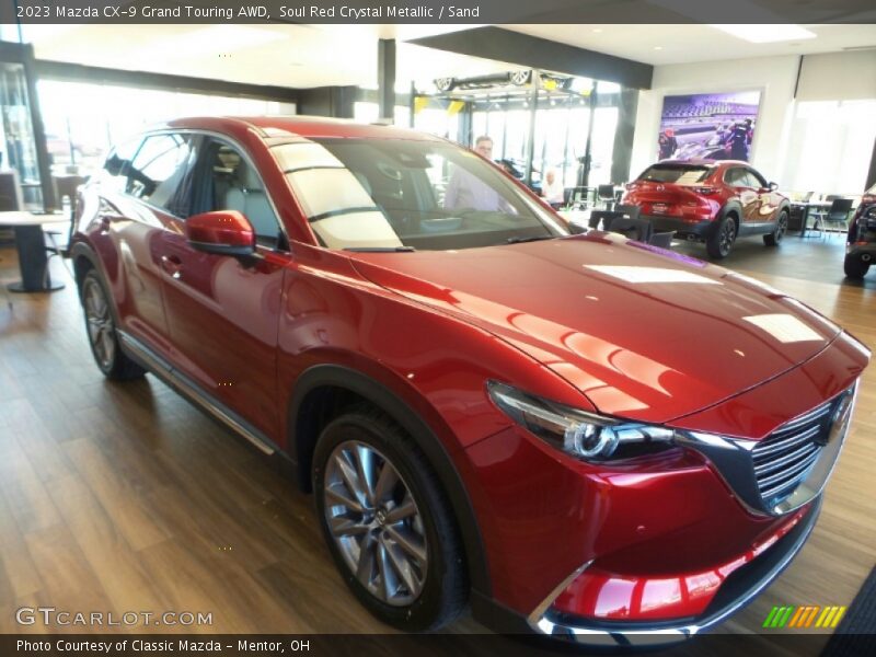 Soul Red Crystal Metallic / Sand 2023 Mazda CX-9 Grand Touring AWD