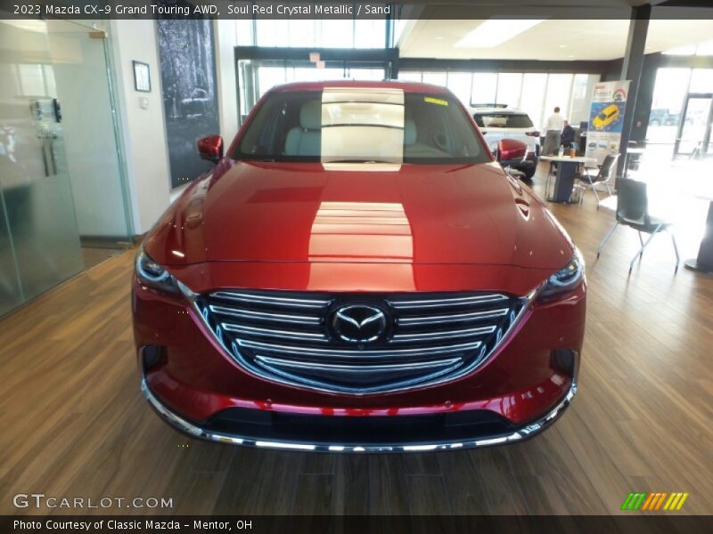 Soul Red Crystal Metallic / Sand 2023 Mazda CX-9 Grand Touring AWD