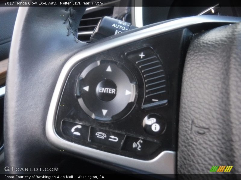 Molten Lava Pearl / Ivory 2017 Honda CR-V EX-L AWD