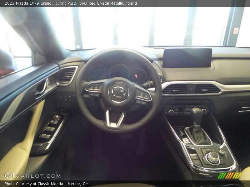 Soul Red Crystal Metallic / Sand 2023 Mazda CX-9 Grand Touring AWD