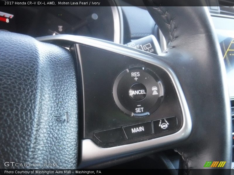 Molten Lava Pearl / Ivory 2017 Honda CR-V EX-L AWD