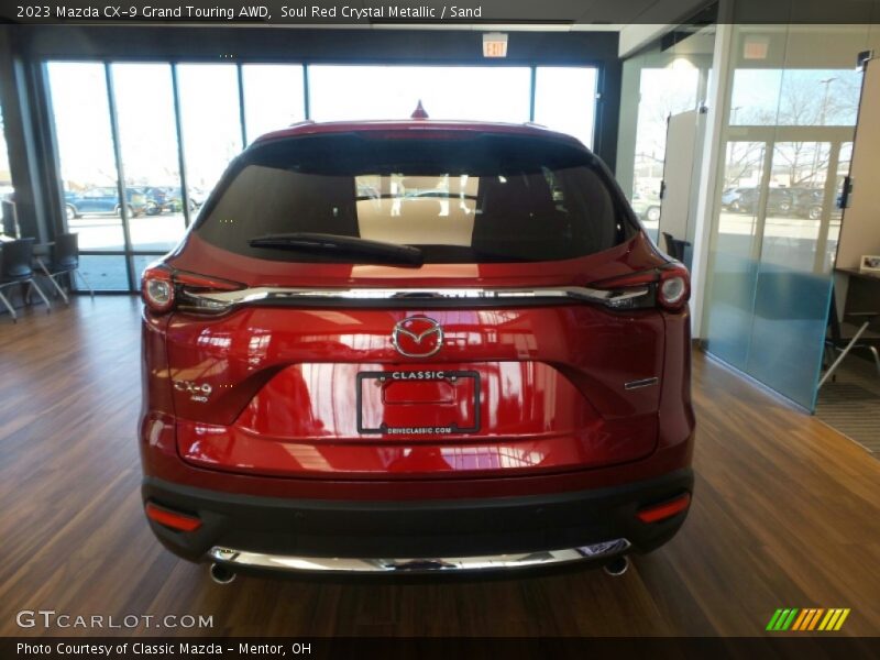 Soul Red Crystal Metallic / Sand 2023 Mazda CX-9 Grand Touring AWD