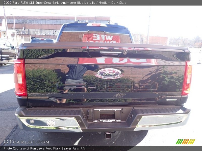 Antimatter Blue Metallic / Medium Dark Slate 2022 Ford F150 XLT SuperCrew 4x4