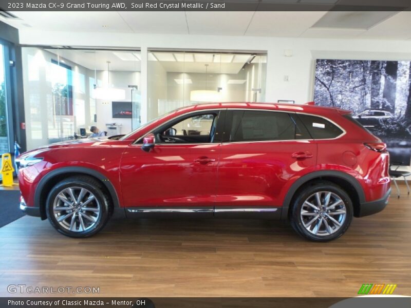 Soul Red Crystal Metallic / Sand 2023 Mazda CX-9 Grand Touring AWD