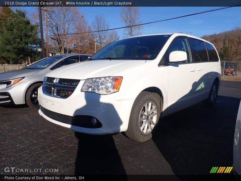 White Knuckle / Black/Light Graystone 2018 Dodge Grand Caravan SXT