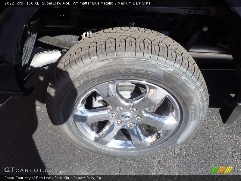 Antimatter Blue Metallic / Medium Dark Slate 2022 Ford F150 XLT SuperCrew 4x4