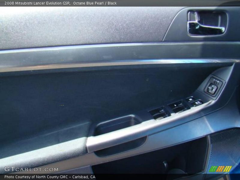 Octane Blue Pearl / Black 2008 Mitsubishi Lancer Evolution GSR