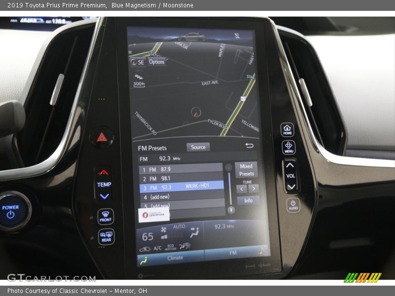 Navigation of 2019 Prius Prime Premium